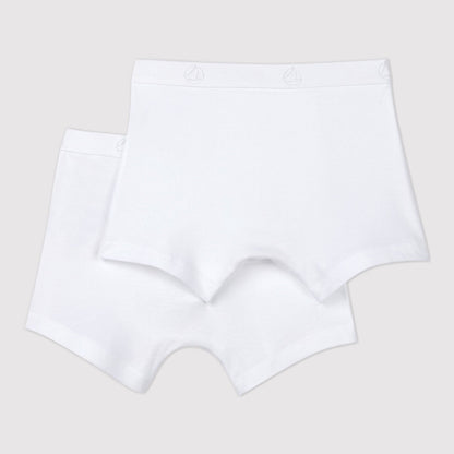 男童白色棉内裤套装(2件)