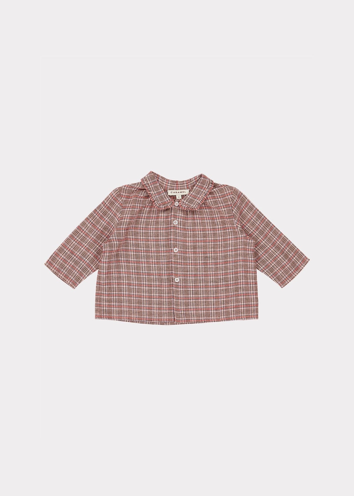 Baby Boys & Girls Pink Check Cotton Shirt