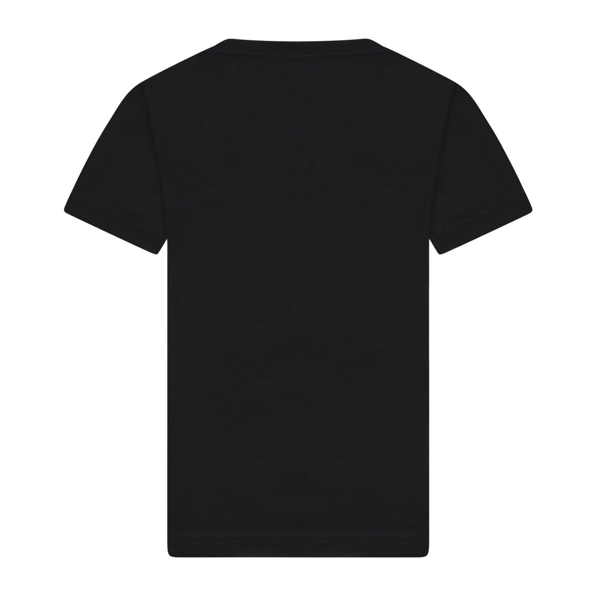Girls Black Logo Cotton T-Shirt