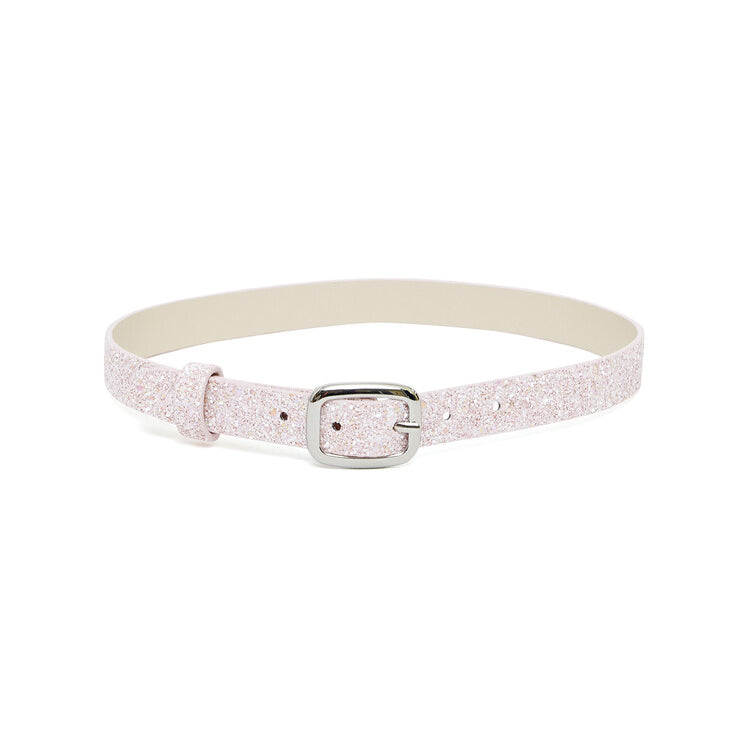 Girls Pink Glitter Belt