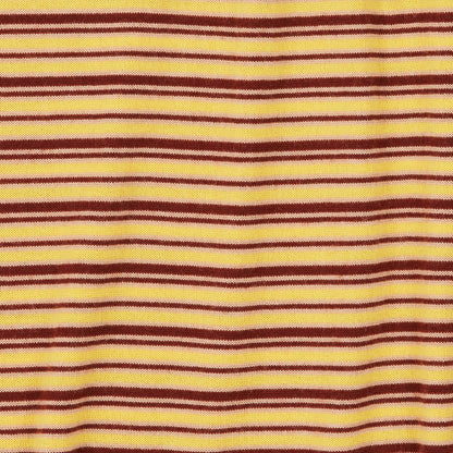 女婴黄色条纹羊毛连衣裙