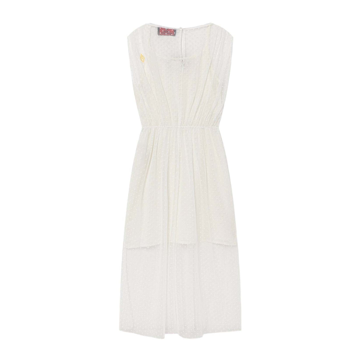 女童白色薄纱连衣裙