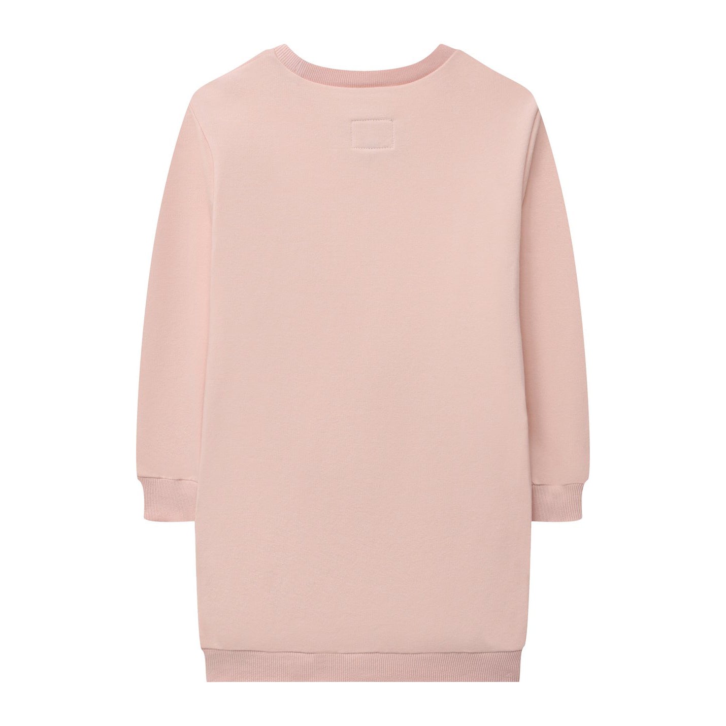 女童粉色棉连衣裙