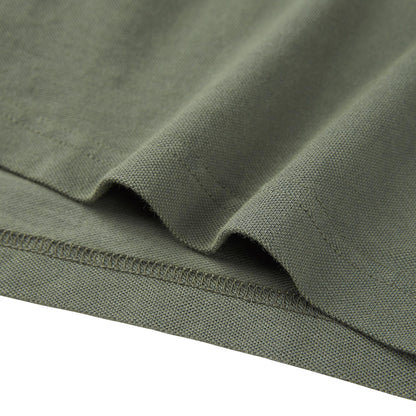 男童深绿色棉Polo衫