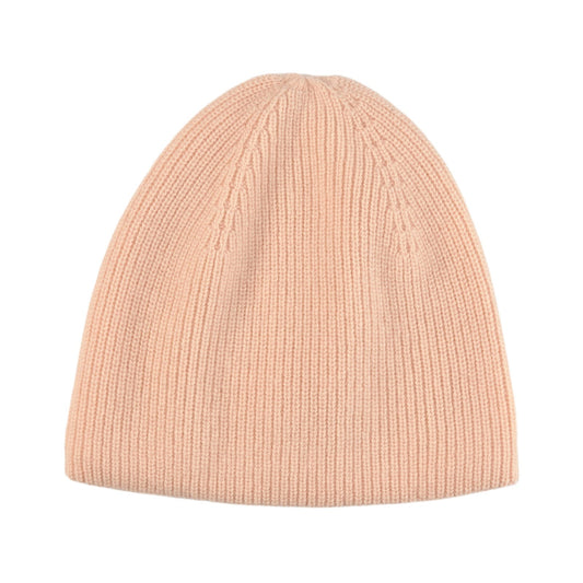 女童粉色羊绒针织帽