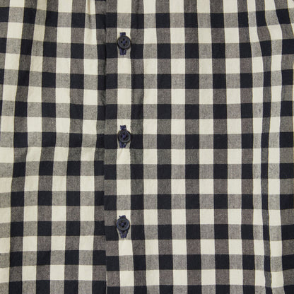 婴儿蓝色格子棉衬衫