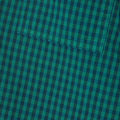 儿童绿色格子长裤