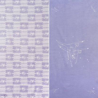 紫色芭蕾舞印花游泳浴巾(130x70cm)