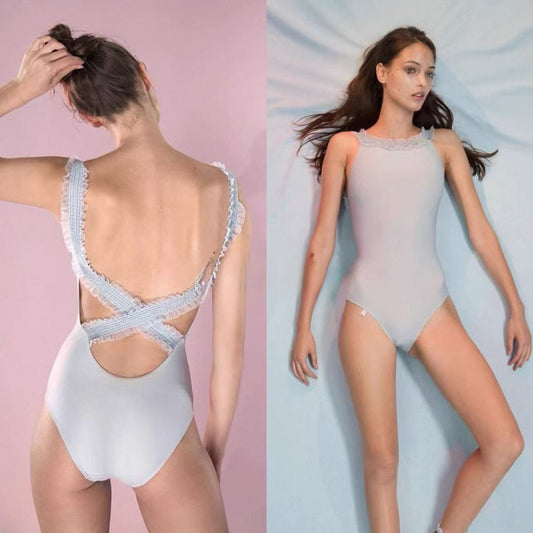 女士浅蓝色"ELEANOR"芭蕾舞连体衣(182LE33VL/baby blue)