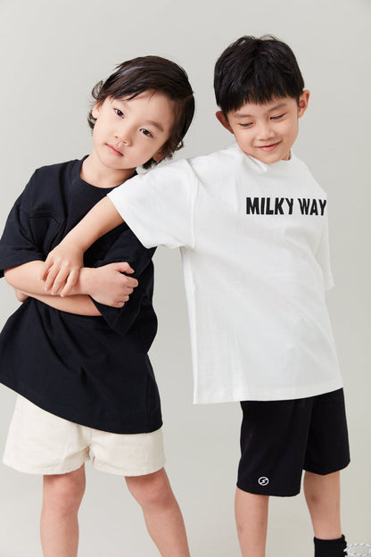 儿童白色LogoT恤