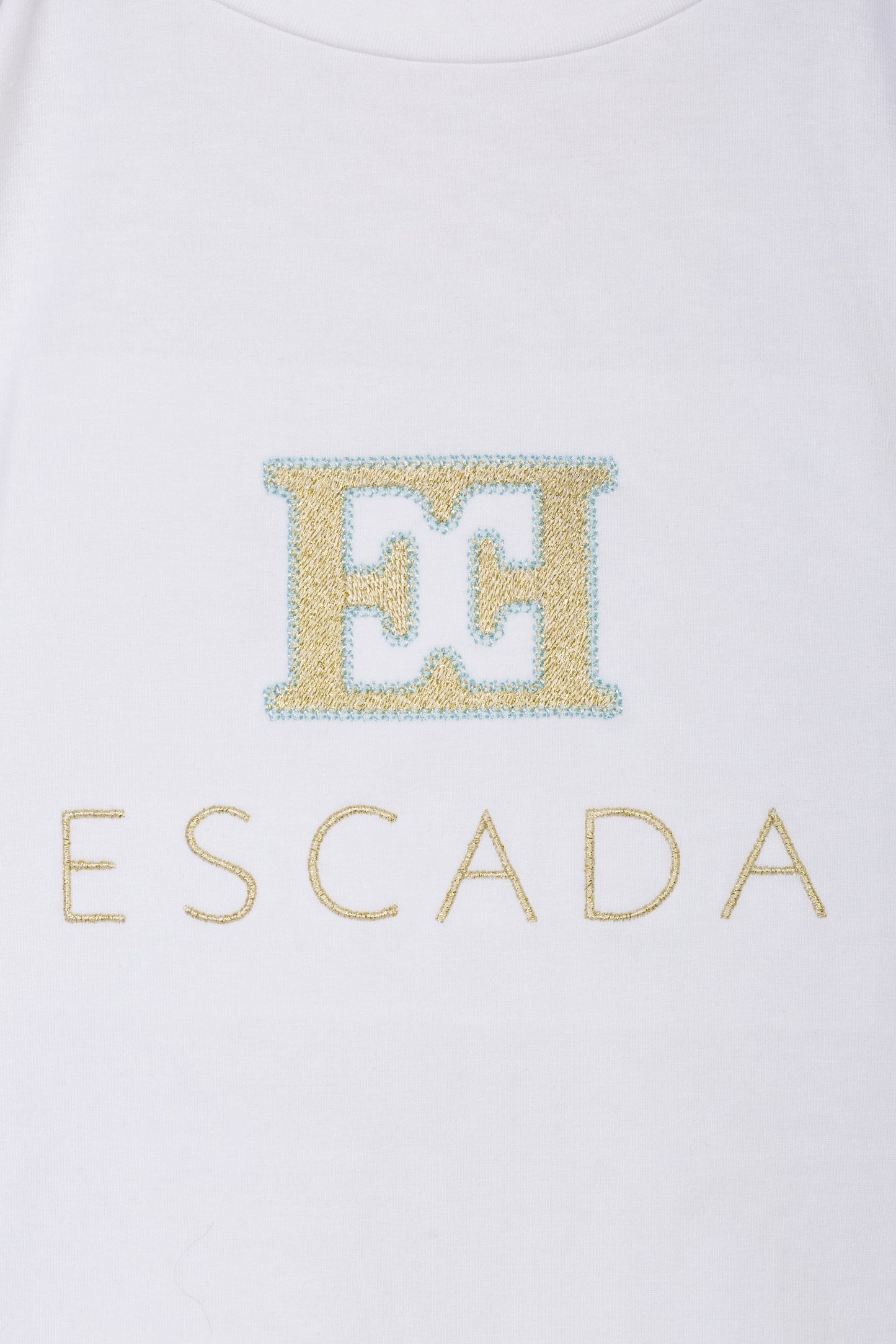 Girls Embroidered Logo Dress in White