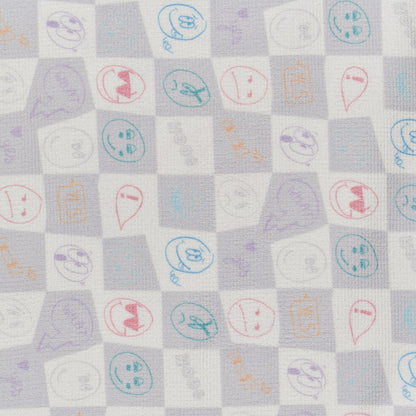 灰白色棋盘格游泳浴巾(130x70cm)