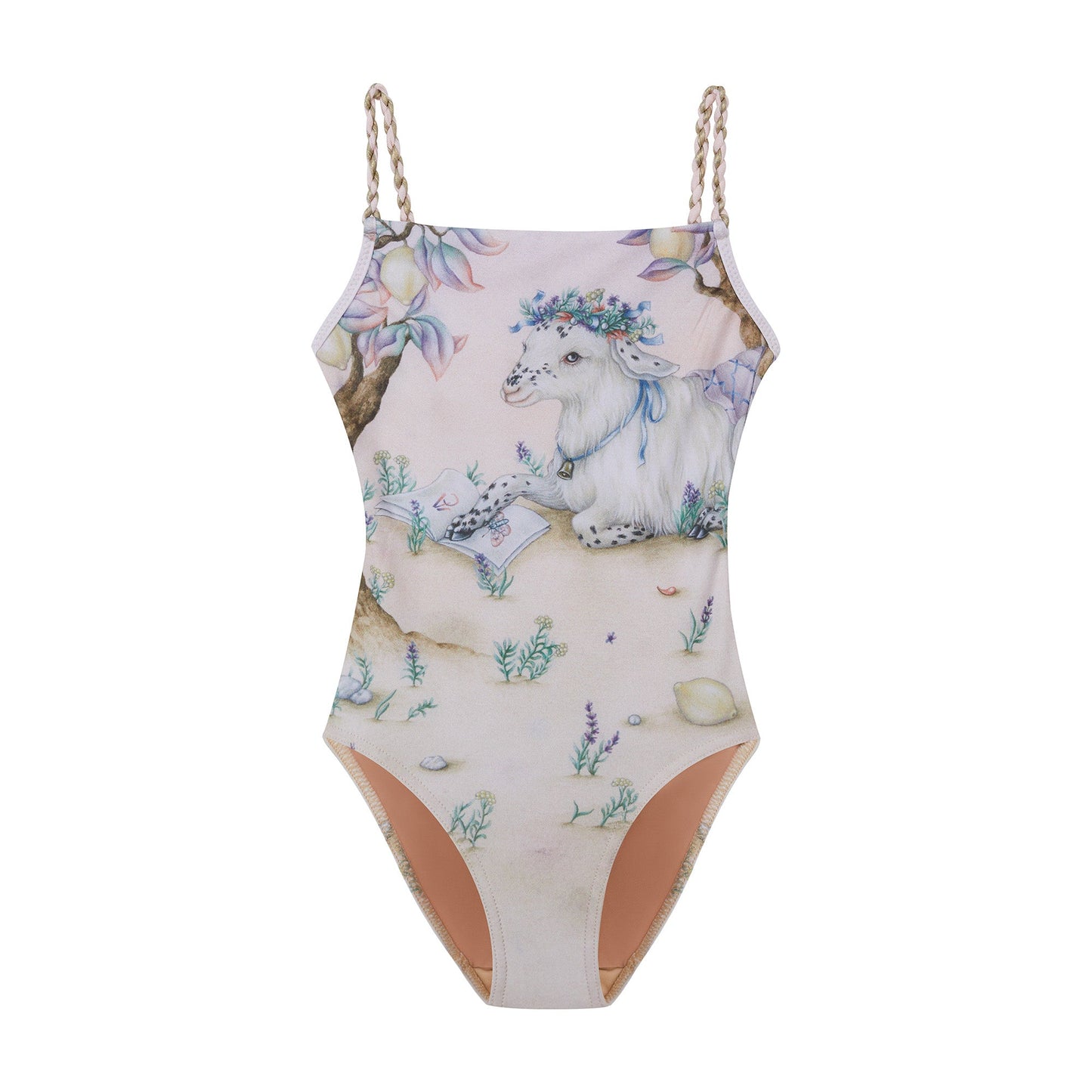 女童桃色小羊芭蕾舞连体衣(J202LE02VL/peach/multicolor)