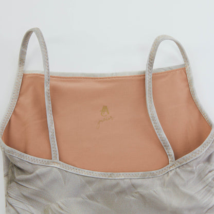 女童白色芭蕾舞连体衣(J181LE01VL/white)