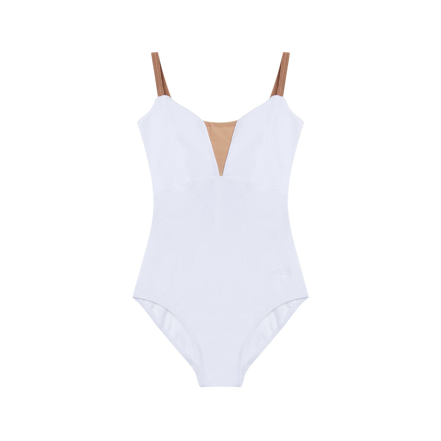 女童白色芭蕾舞连体衣(有衬里DAD1930MP/white)