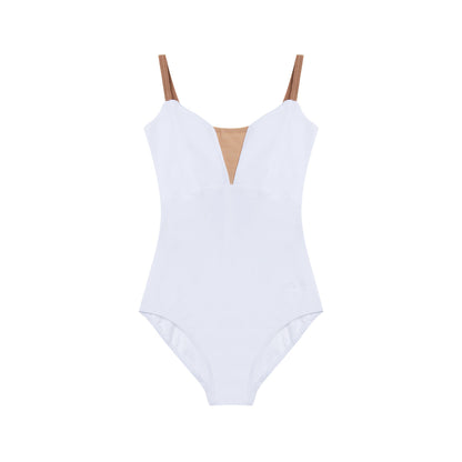 女童白色芭蕾舞连体衣(有衬里DAD1930MP/white)