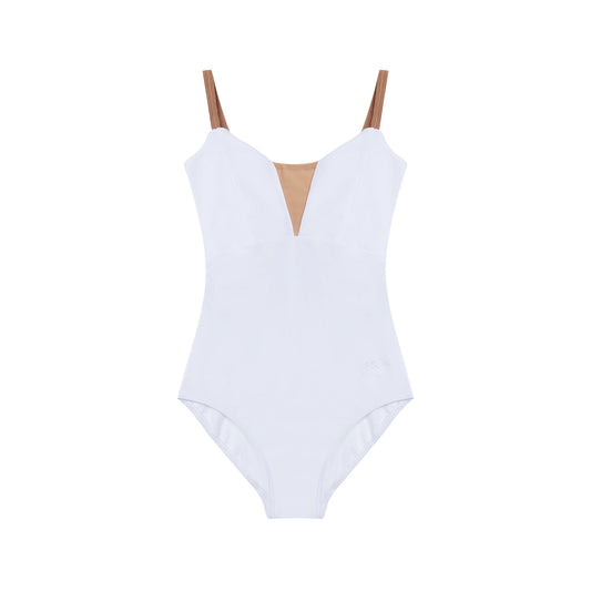 女童白色芭蕾舞连体衣(有衬里DAD1930MP/white)