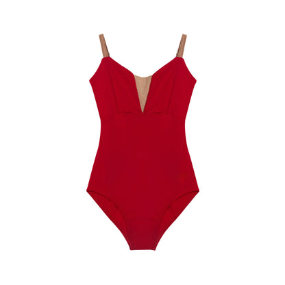 女童红色芭蕾舞连体衣(有内衬DAD1930MP/red)