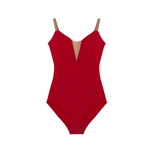 女童红色芭蕾舞连体衣(有内衬DAD1930MP/red)