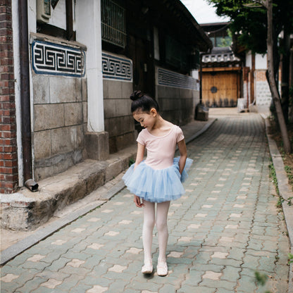 女童粉色芭蕾舞连体衣