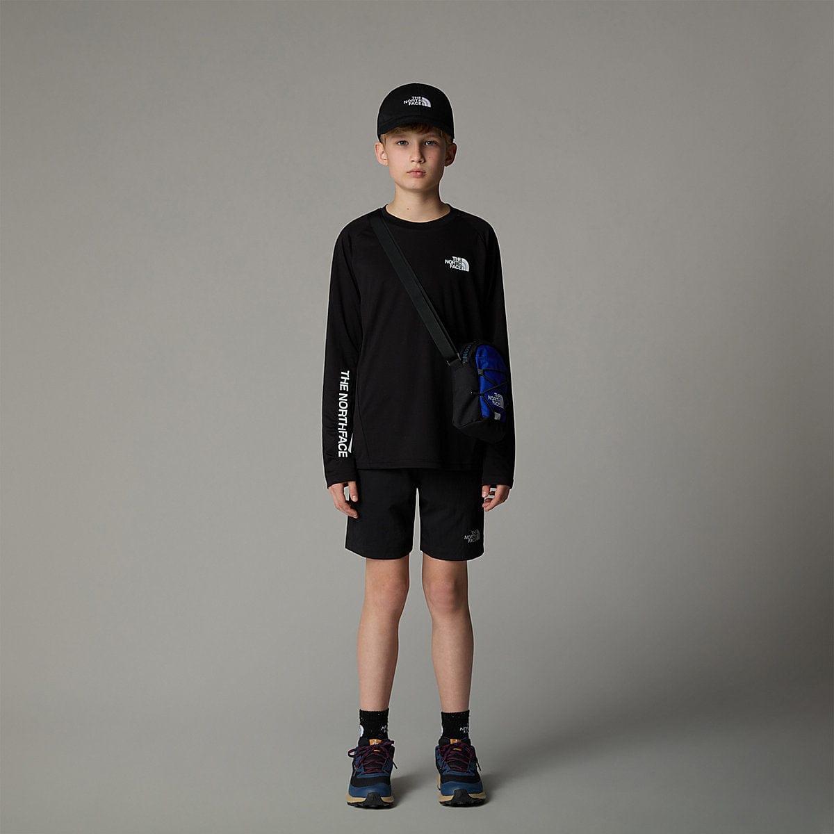 The North Face 儿童 Never Stop 长袖 T 恤（黑色）