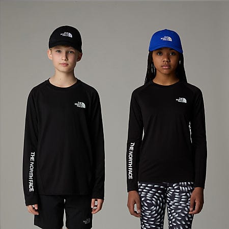 The North Face 儿童 Never Stop 长袖 T 恤（黑色）