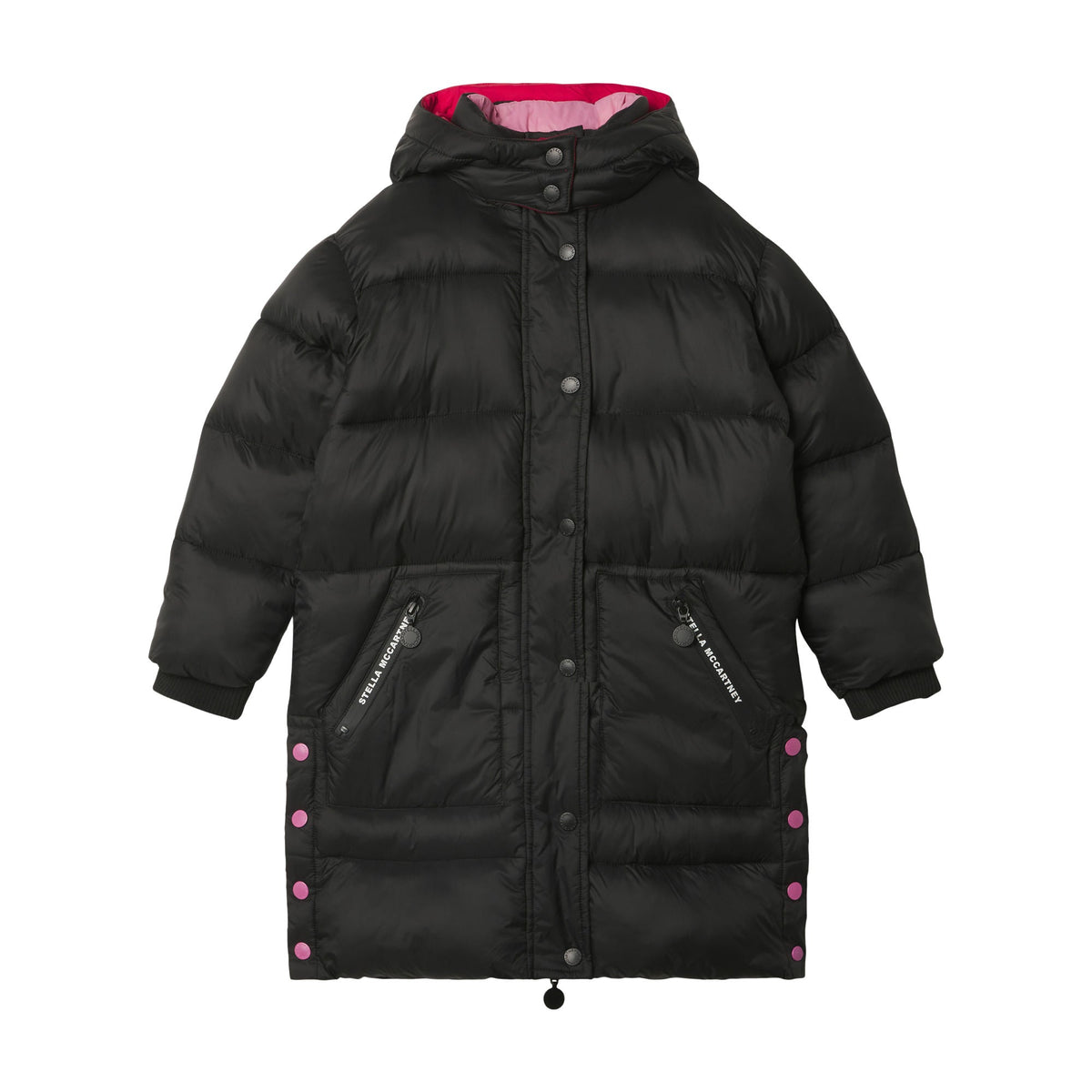 女童黑色Logo棉服