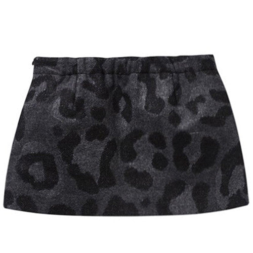 Girls Black Woven Skirt