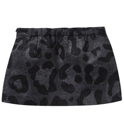 Girls Black Woven Skirt