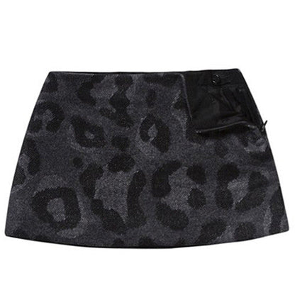 Girls Black Woven Skirt
