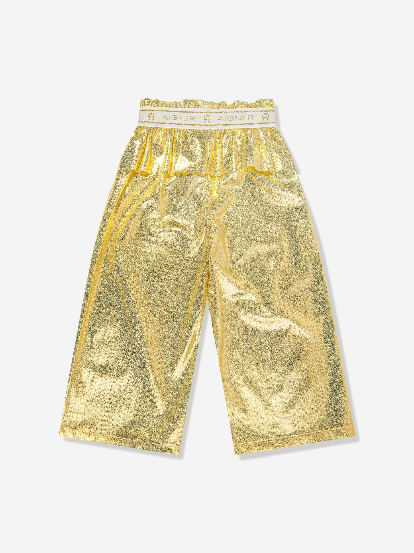 Aigner 女童金色金属长裤