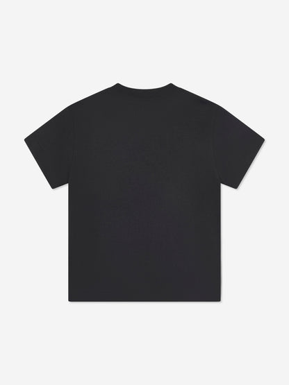 Amiri Kids 黑色核心徽标 T 恤