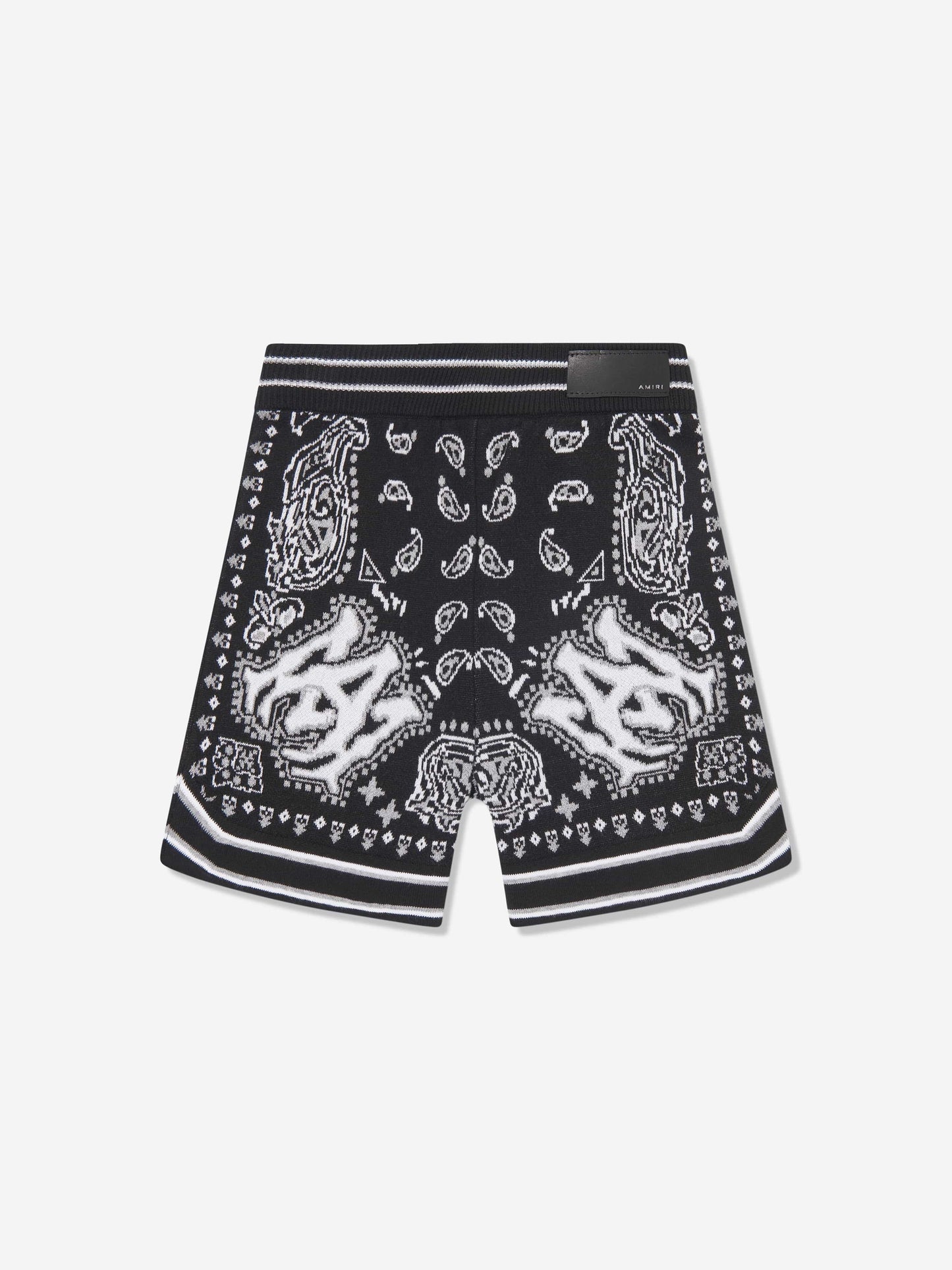 Amiri 男童黑色方巾短裤