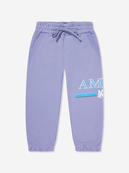 Amiri Kids Bar Logo 慢跑裤（蓝色）