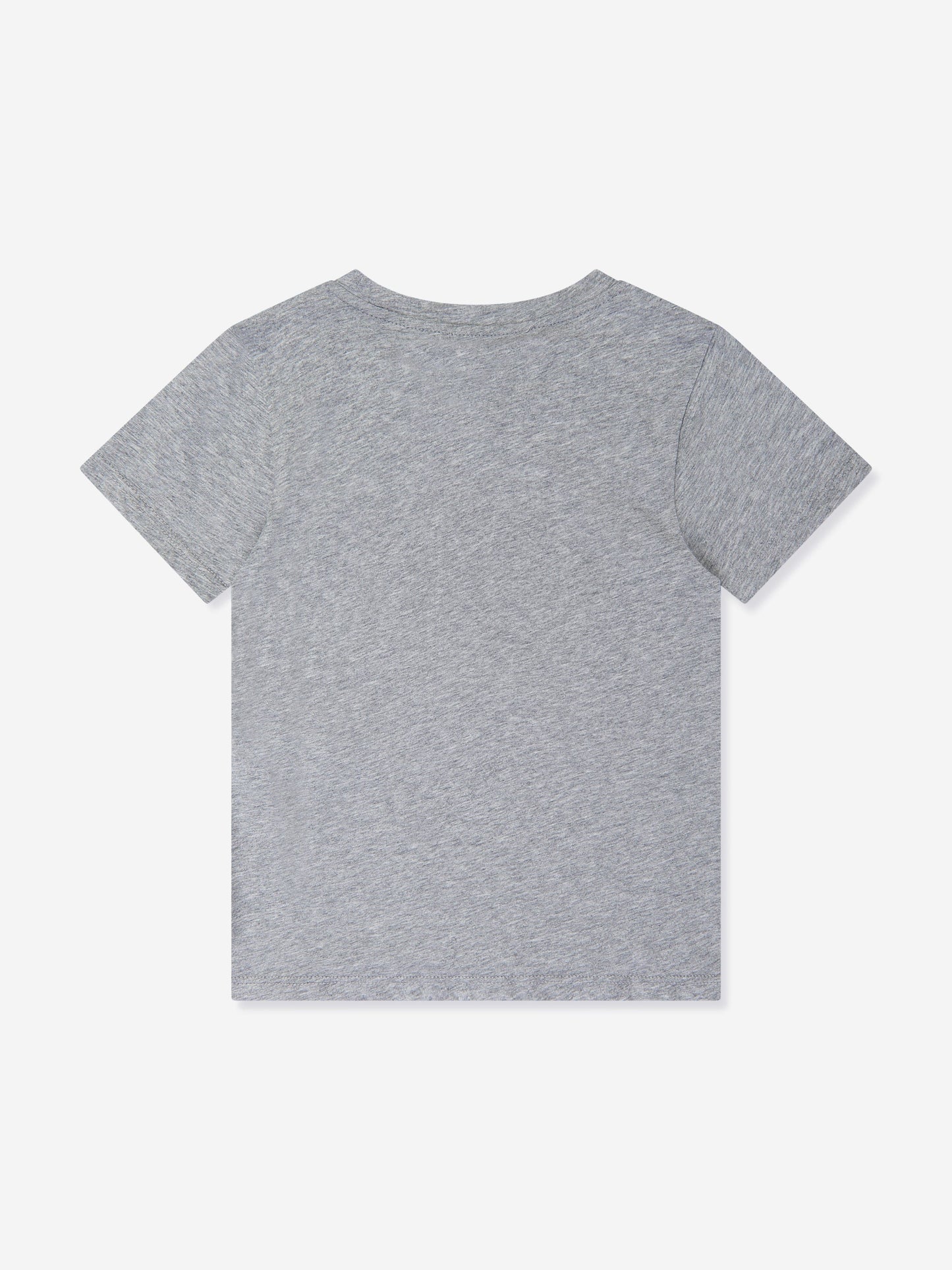 Emporio Armani 男童徽标 T 恤（灰色）