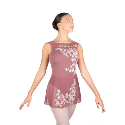 女士粉色刺绣芭蕾舞短裙(Léonie/105 Wild Rose/Ivory)