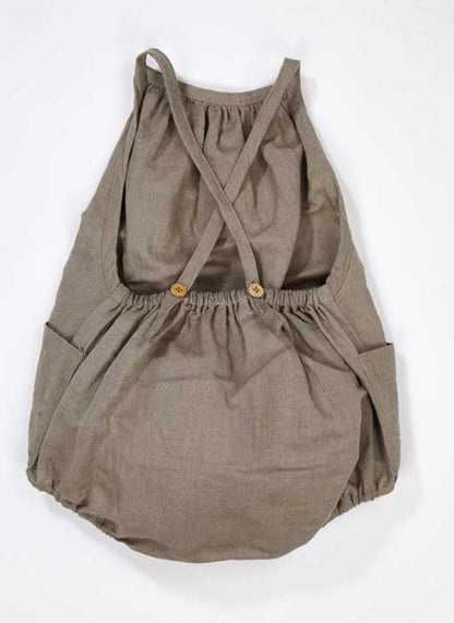 Baby Girls Stone Grey Babysuit