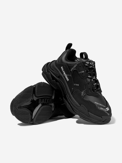 Balenciaga 儿童反光徽标 Triple S 运动鞋