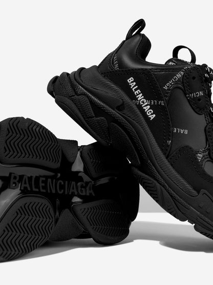 Balenciaga 儿童反光徽标 Triple S 运动鞋