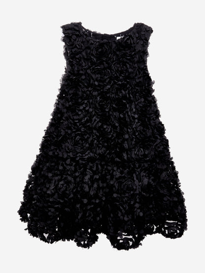 BCBG Girls Tulle Rose Dress in Black