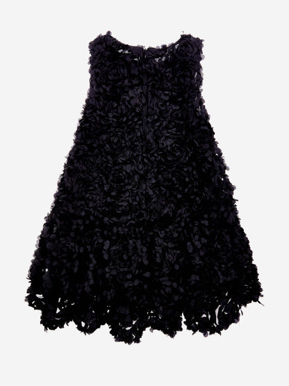 BCBG Girls Tulle Rose Dress in Black
