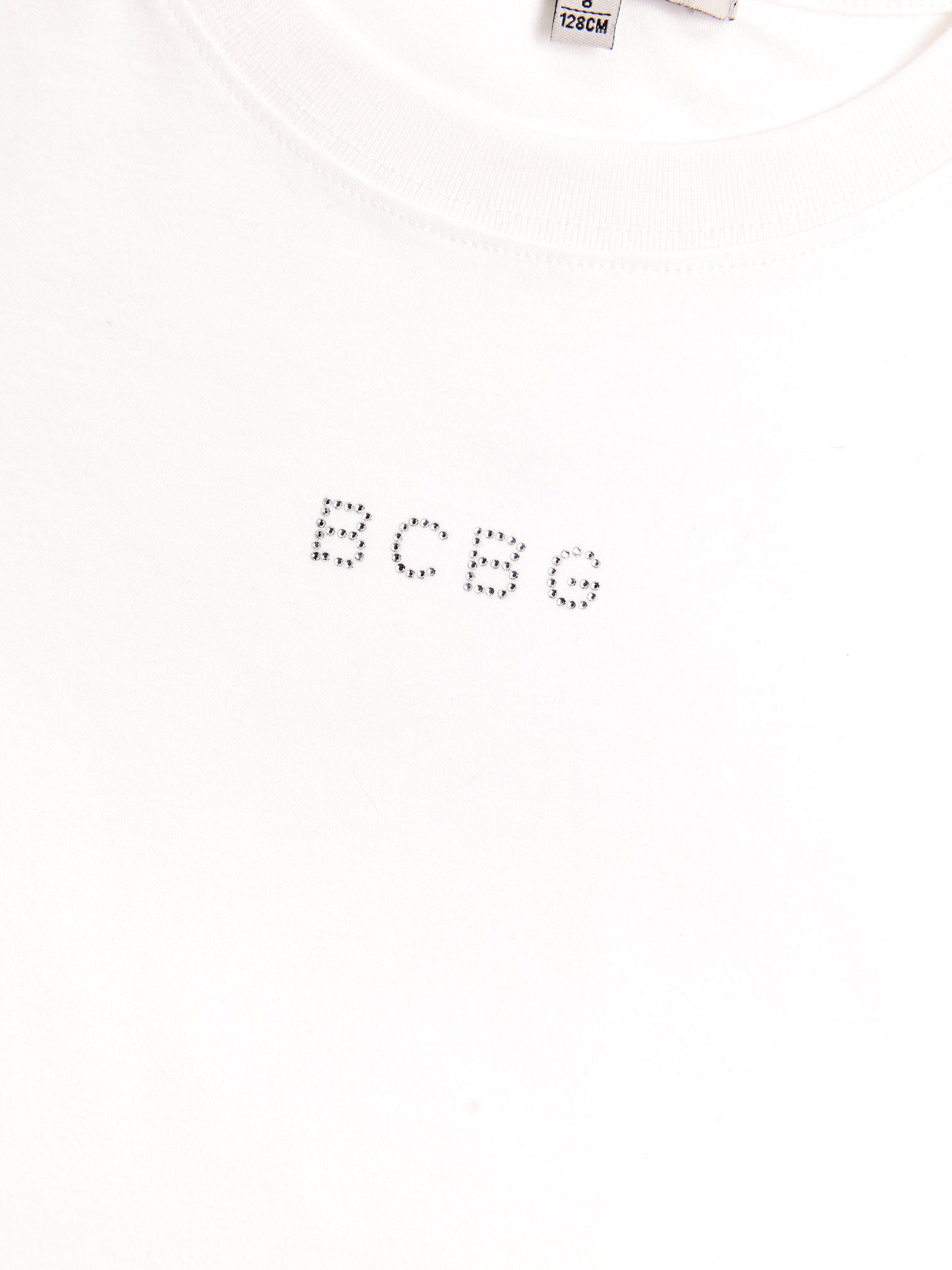 BCBG Girls Ruffle Sleeve T-Shirt in White
