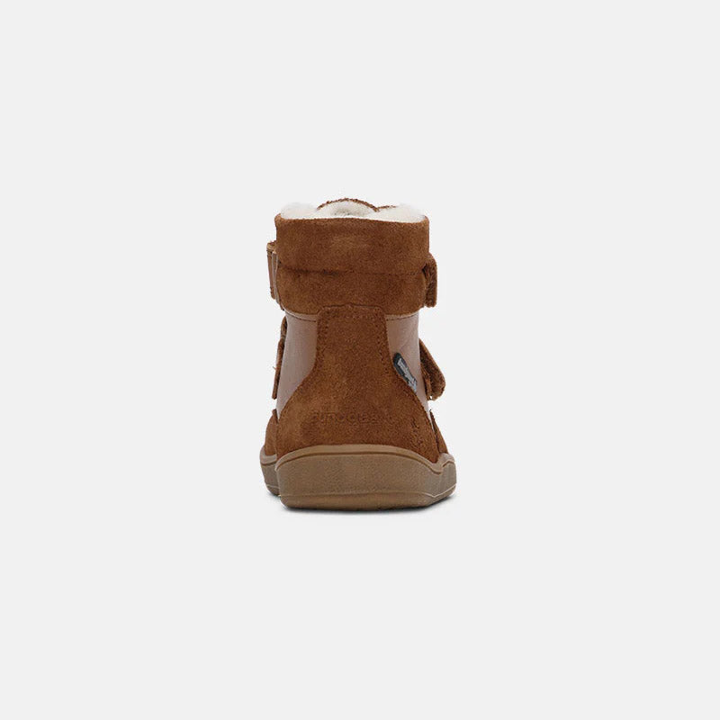婴儿棕色"Basil Strap Mini II TEX"高帮鞋