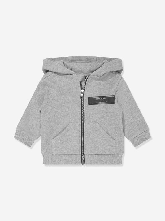 Balmain Baby 拉链上衣（灰色）