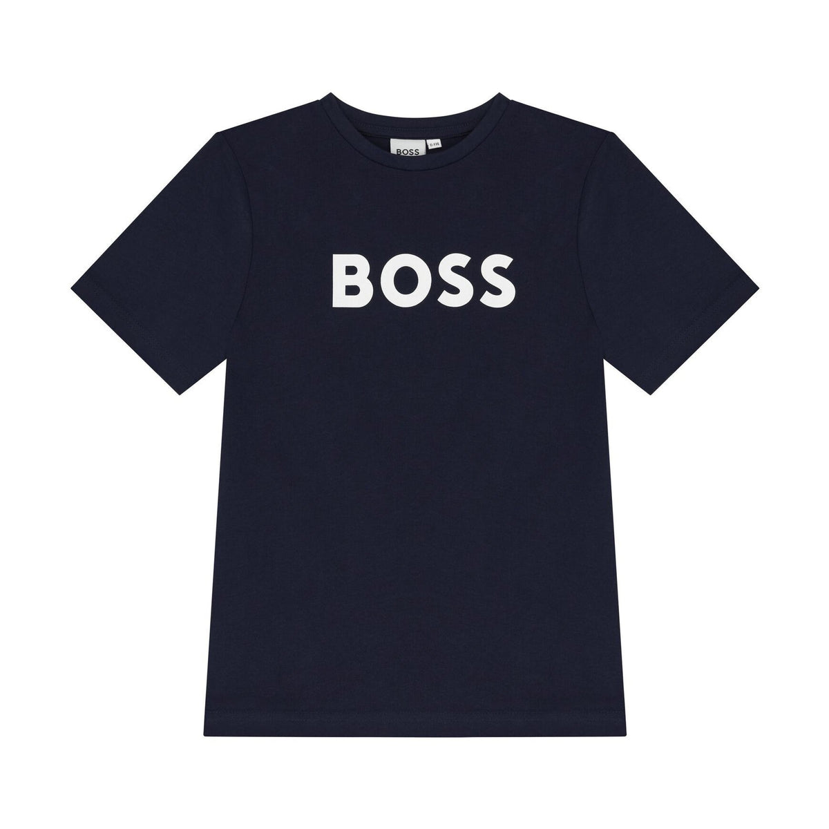男童深蓝色Logo棉T恤
