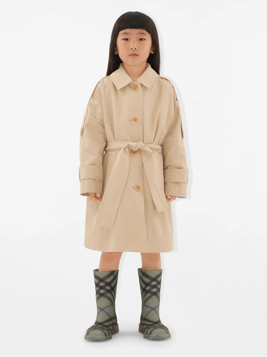 Burberry 女童 Valerie 风衣（米色）