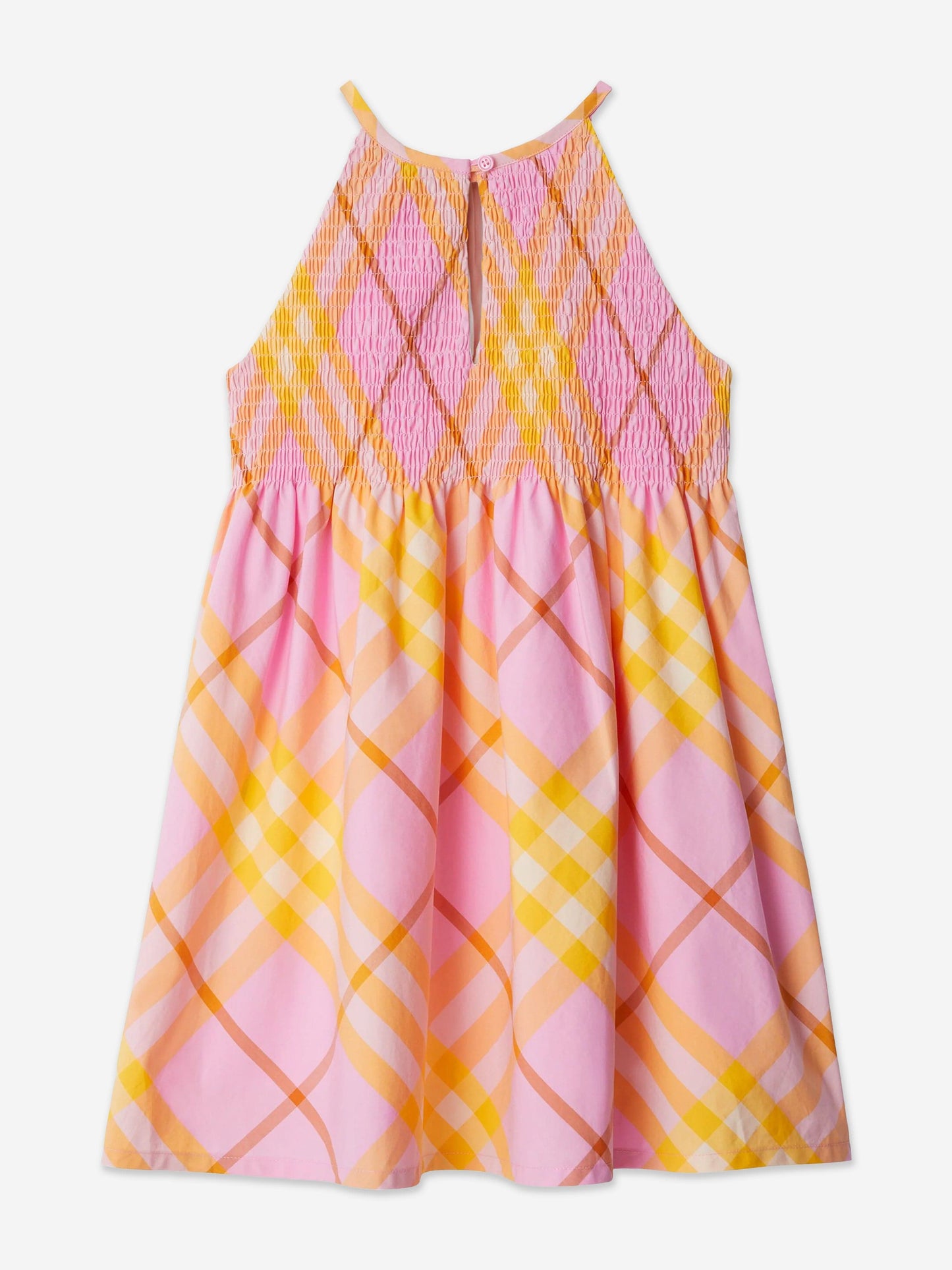Burberry 女童 Elsie 格纹连衣裙（粉色）