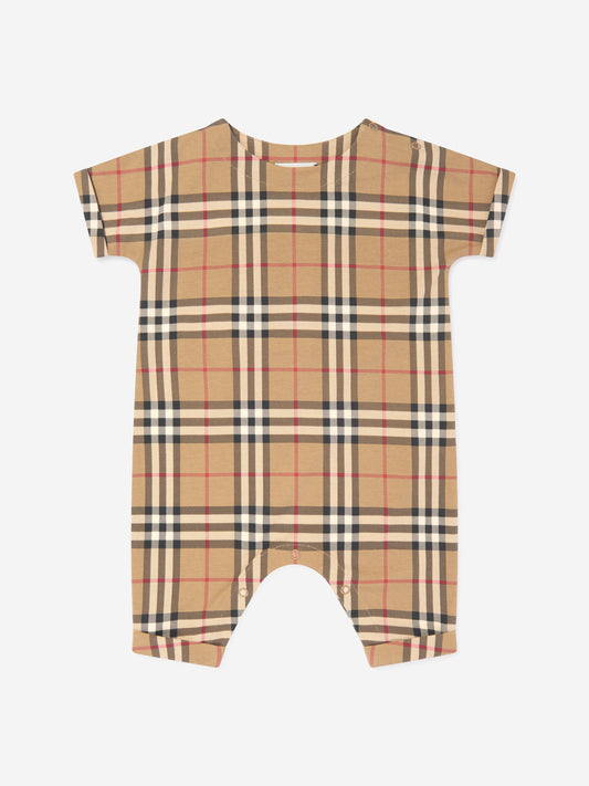 Baby Archive 格纹 Lennox 连体衣（米色）
