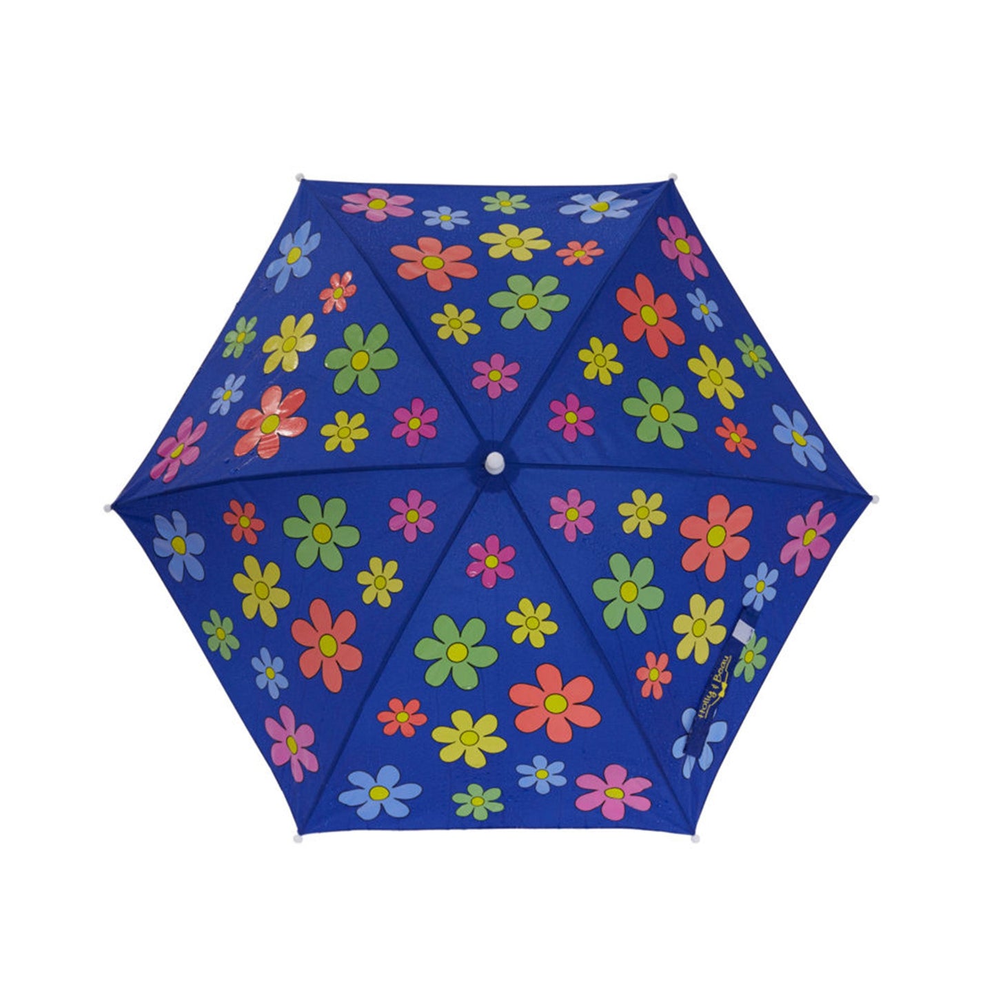 Dark Blue Flower Umbrella