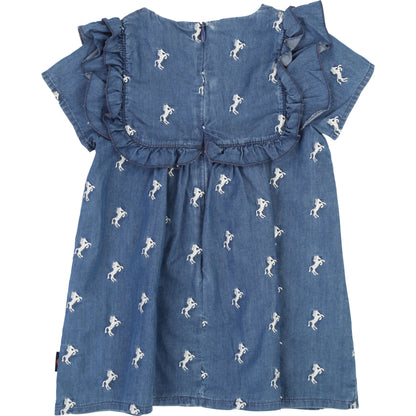 Baby Girls Blue Cotton Dress